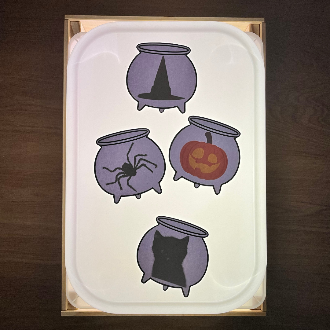 Recurso gratis de Halloween para mesa de luz