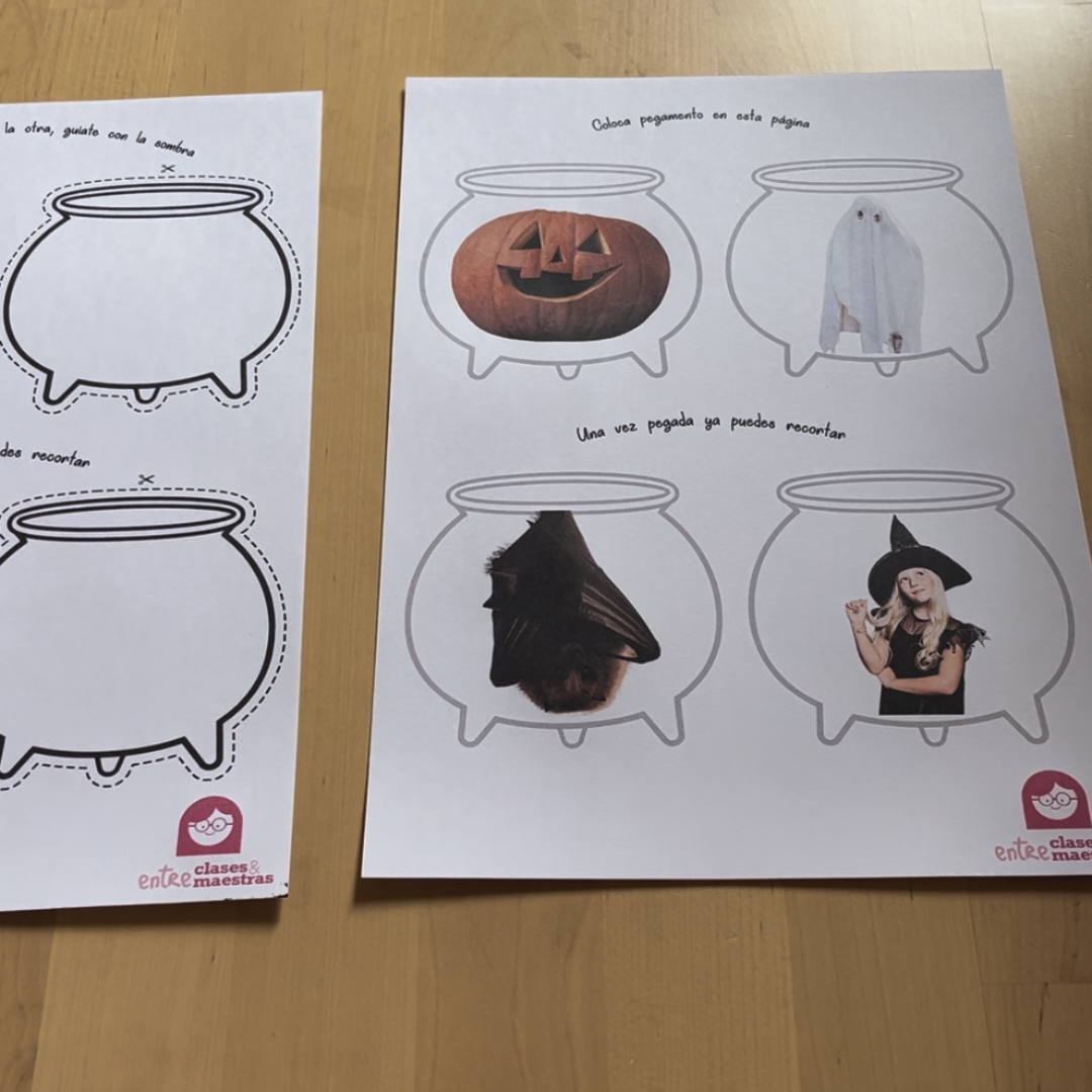 Vista del recurso gratis de Halloween sin montar