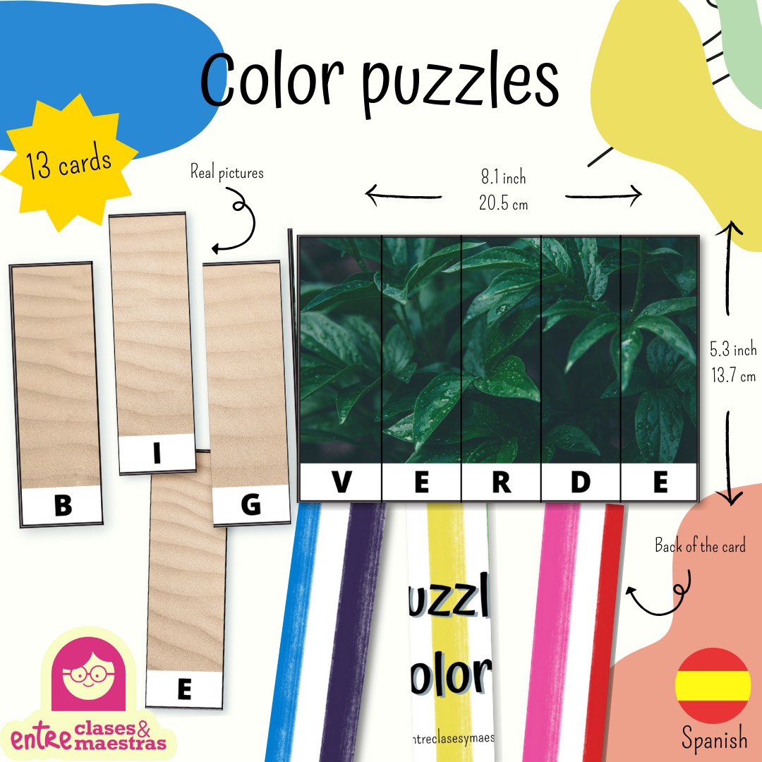 Puzzles - Colors - Productos nuevos Entre Clases y Maestras