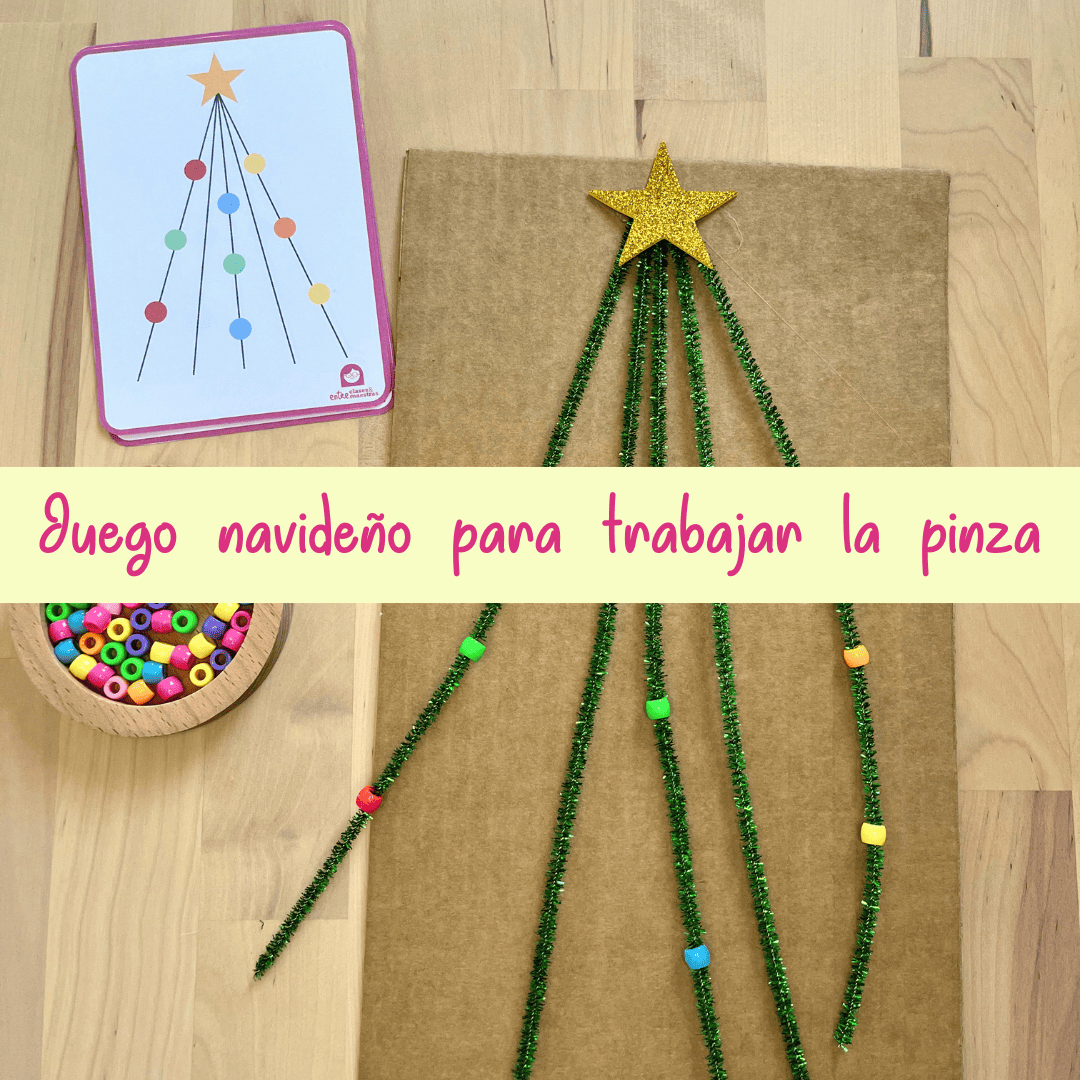Juego Navideño para Trabajar la Motricidad Fina