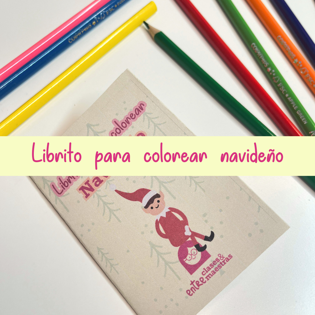 Librito para colorear navideño