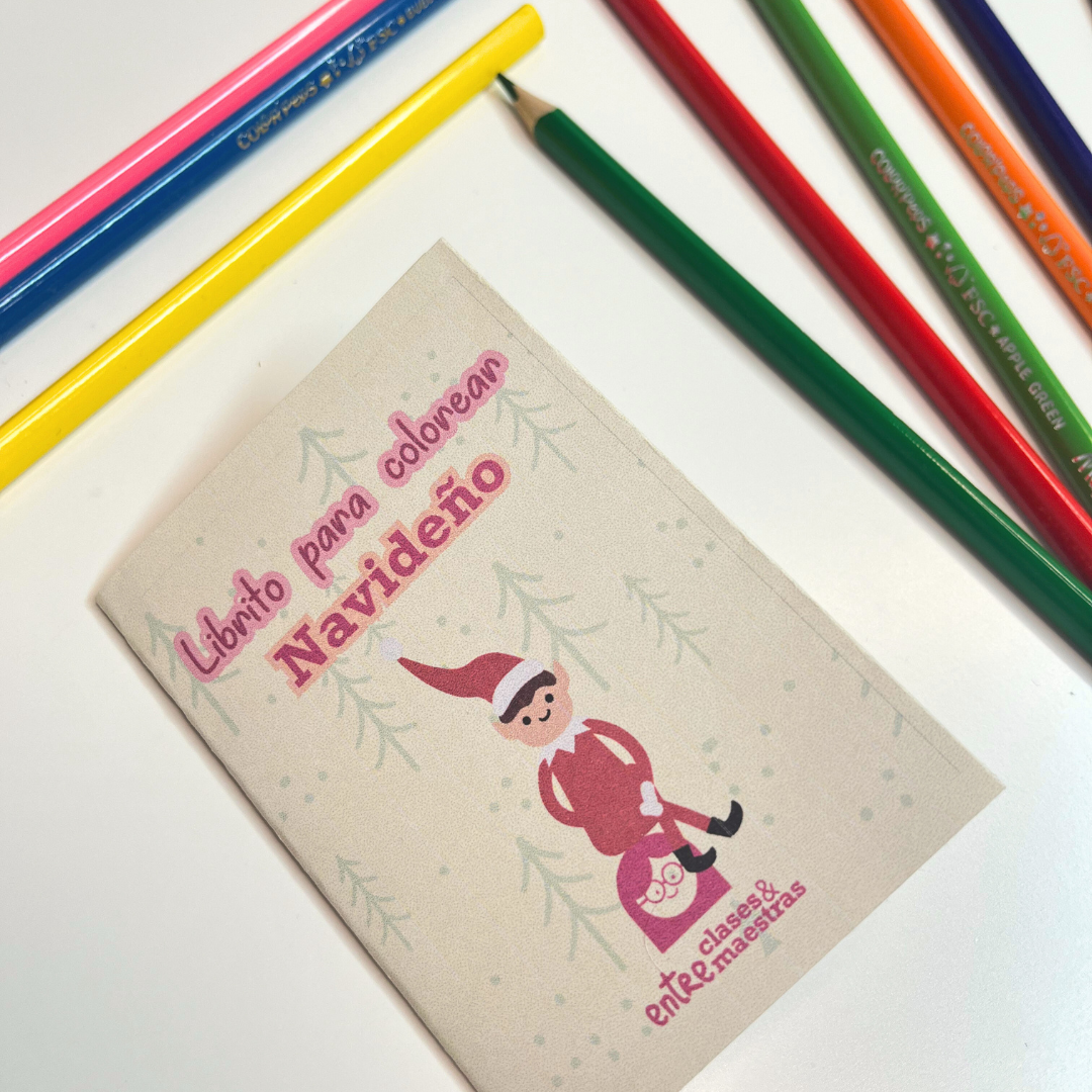 Foto librito para colorear navideño